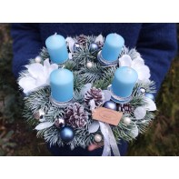 Adventní věnec modrý ...